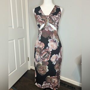 ASOS Floral Cutout Dress